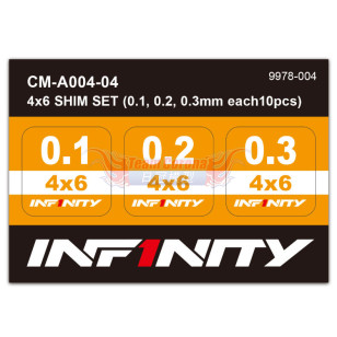 INFINITY CM-A004-04 	4x6 SHIM SET (0.1, 0.2, 0.3mm each10pcs)